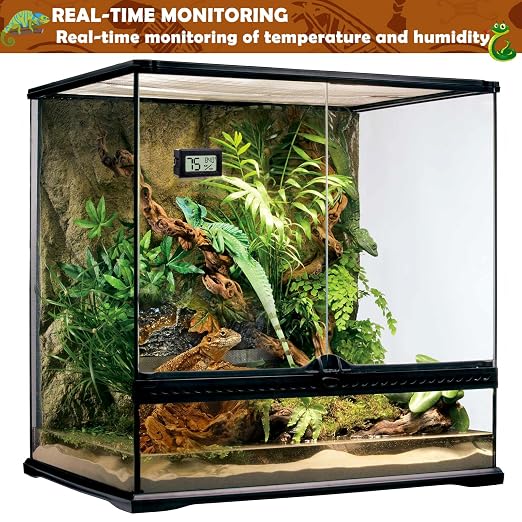 Reptile Thermometer and Humidity Gauge, Bearded Dragon Tank Accessories - Image 4
