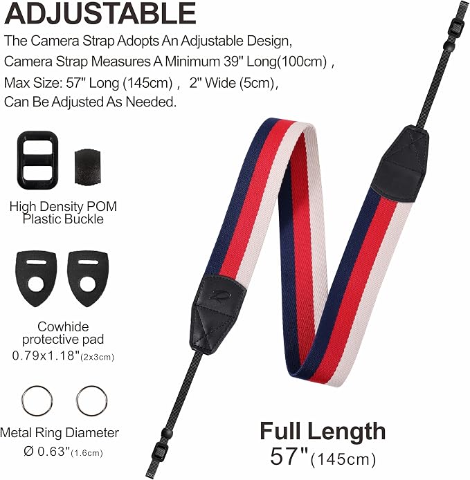 Padwa Lifestyle Stripes Camera Strap - Image 5