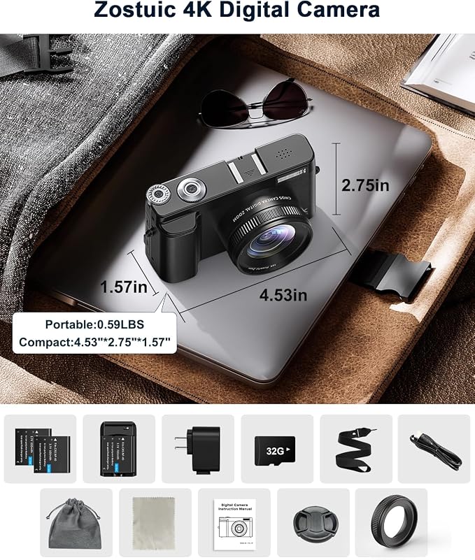 4K Digital Camera for Beginners & Teens, Autofocus 48MP Vlogging Camera for - Image 7