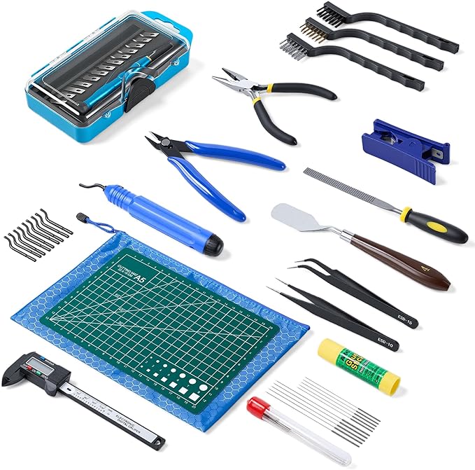 YEETIN 45 Pieces 3D Printer Tools Kit, 3D Printing Accessory Includes Deburring by YEETIN