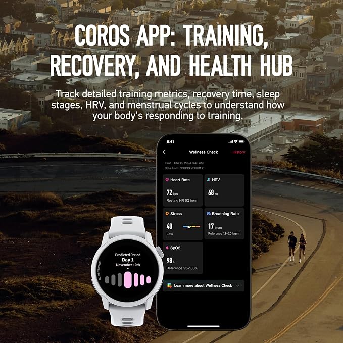 COROS PACE 4 Ultralight Sport GPS Watch, 1.2" AMOLED Touchscreen, 19 Days of - Image 7
