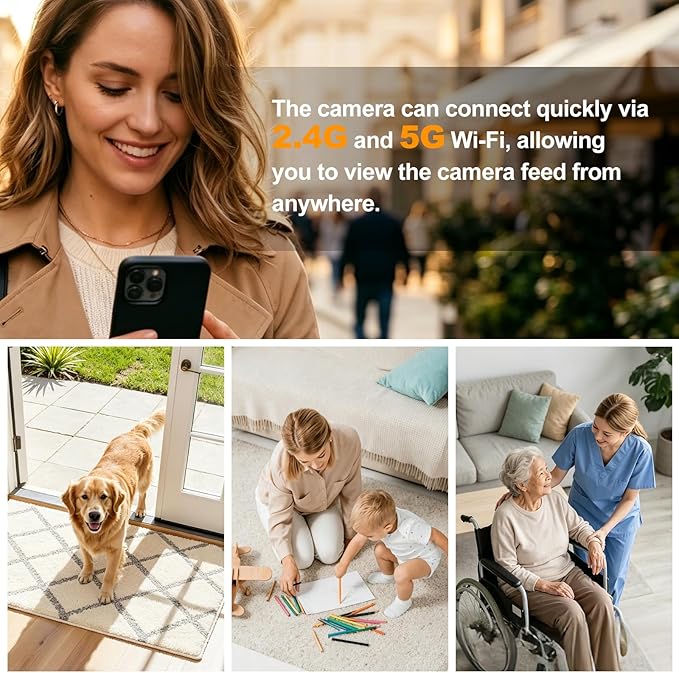 Hidden Camera Smoke 4K HD Rotatable Wireless WiFi Camera Detector Mini Security - Image 4