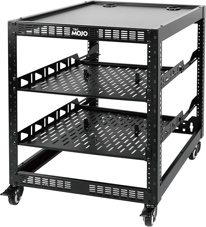 TECMOJO 12U Open Frame Network Rack by Tecmojo