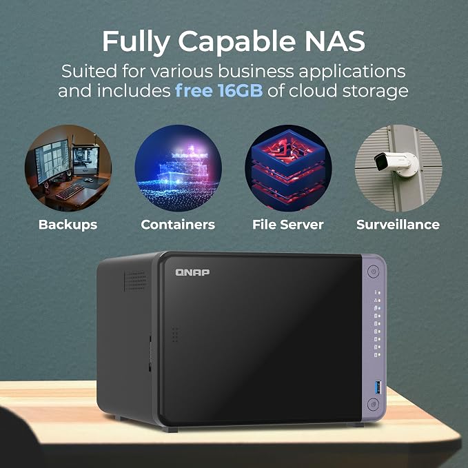 QNAP TS-632X-4G-US 6 Bay 10GbE Desktop NAS - Image 3