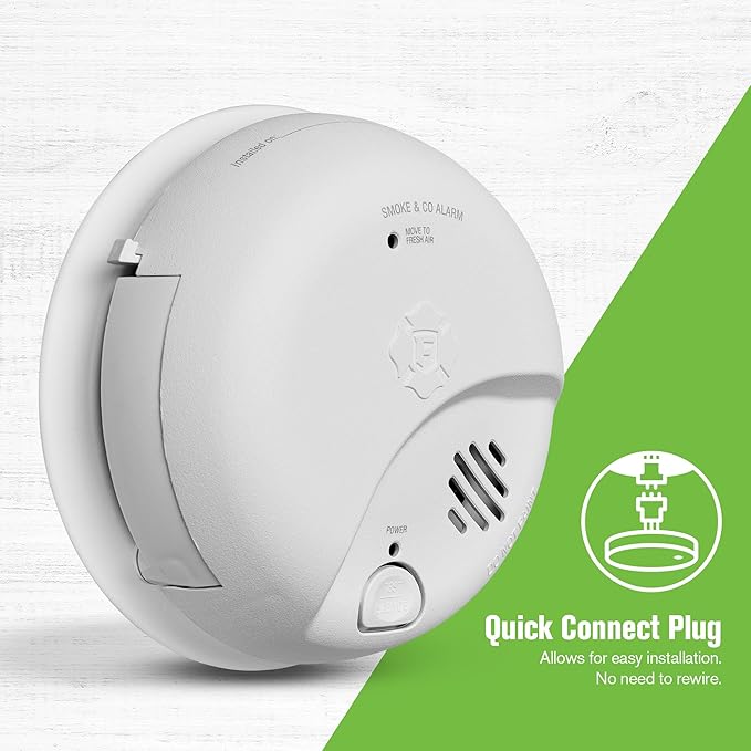 First Alert SMICO100-AC Interconnect Hardwire Combination Smoke & Carbon - Image 2