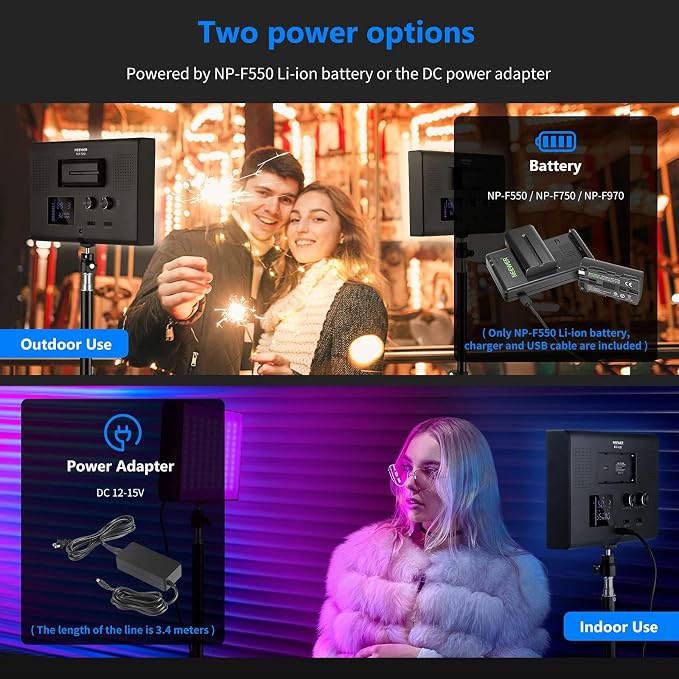 NEEWER 2 Pack RGB Video Light - Image 6