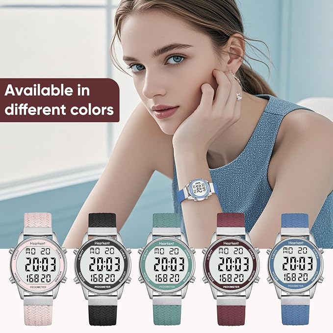 Hearkent Pedometer Watch for Walking Steps and Miles-Men&Women-Step Counter for - Image 7