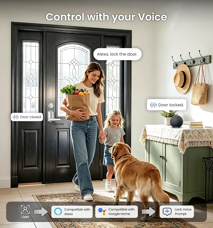 Veise VE029-E Wi-Fi Smart Lever Lock - Image 7
