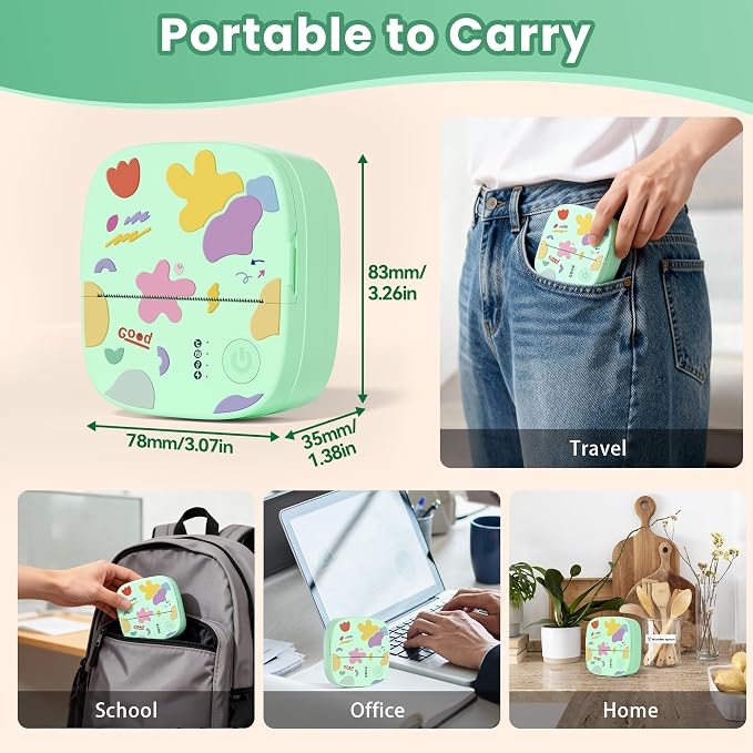 Mini Sticker Printer AHM2, Mini Thermal Printer - Image 9