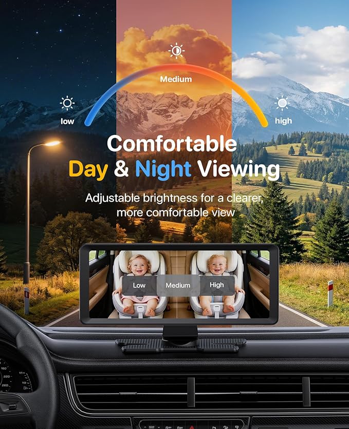 Luckview BM5 MAX 1080P HD Dual Baby Car Camera - Image 6