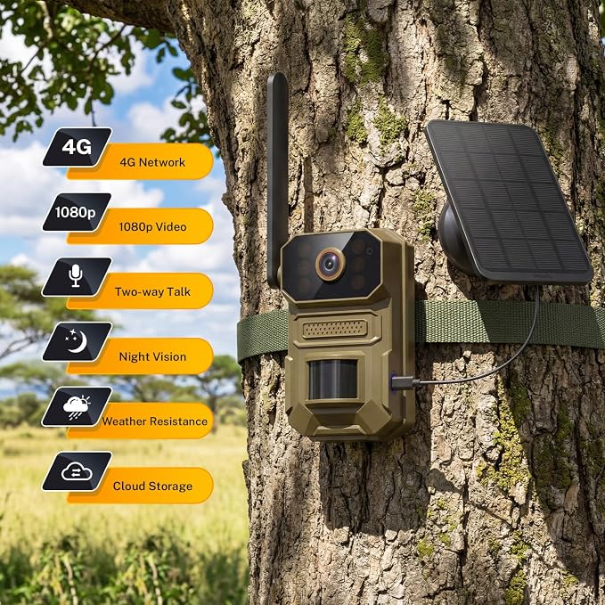 4G LTE Cellular Outdoor Security Camera, 1080p - Image 2
