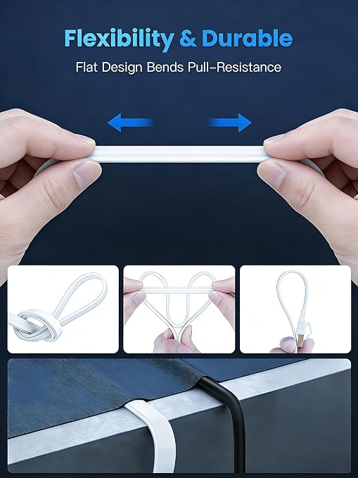 Ethernet Cable 3FT，Cat8 40Gbps High Speed Internet Cable, Flat Gigabit Rj45 STP - Image 4