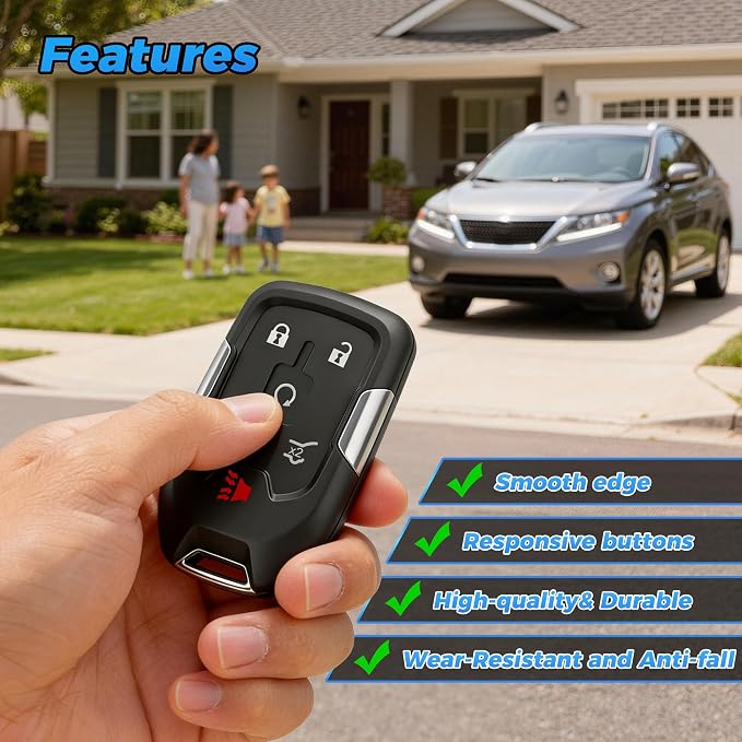Smart Key Fob 2Pcs 13580802 315MHz HYQ1AA Keyless Entry Remote Start Control - Image 6