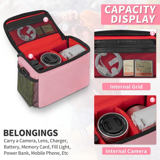 GMAK Camera Carrying Bag, Anti-Shock Camera Case Bag - Image 5