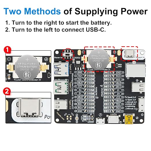 Treedix USB Cable Tester Board USB Cable Checker Data Wire - Image 3