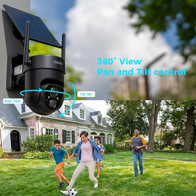 Vicohome QB 2K AI Solar Security Camera Wireless Outdoor, Battery Powered Cam - Image 10