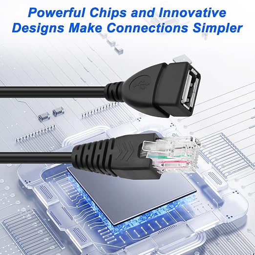 MEIRIYFA USB Female to RJ45 Cable USB to RJ45 Ethernet 8P4C Adapter Network - Image 6