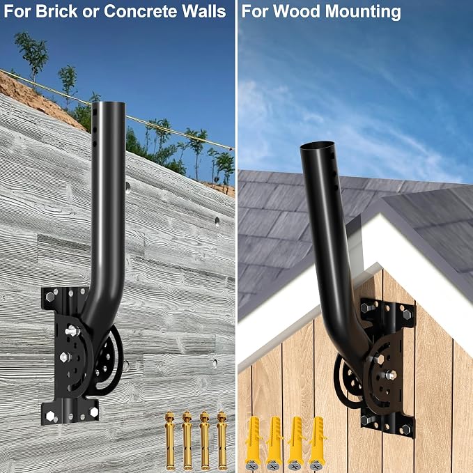 Heavy Duty Antenna Pole Mount, Pole/Wall Mount - Image 5
