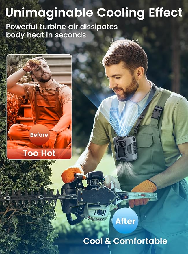 Koonie Portable Waist Clip on Fan - Image 5