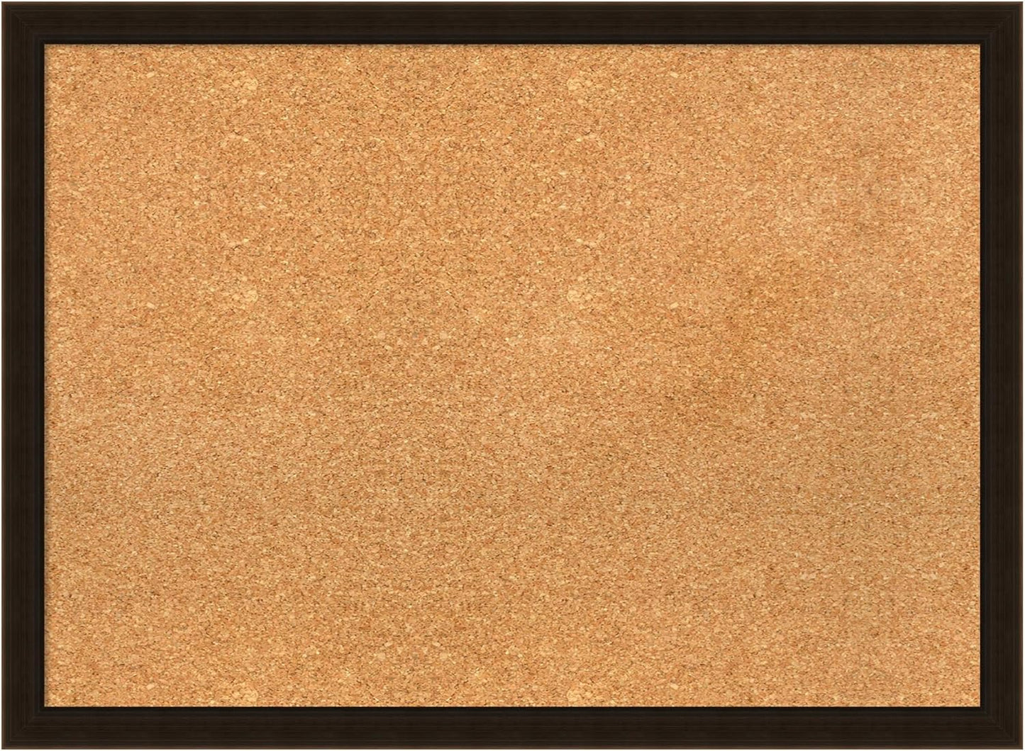 Amanti Art Natural Cork Board for Wall, 22x30 Vision Board with Brown Wood Frame, Medium Corkboard Office Decor for Home Organization, Rustic Farmhouse Corkboard Pinboard to display items for home