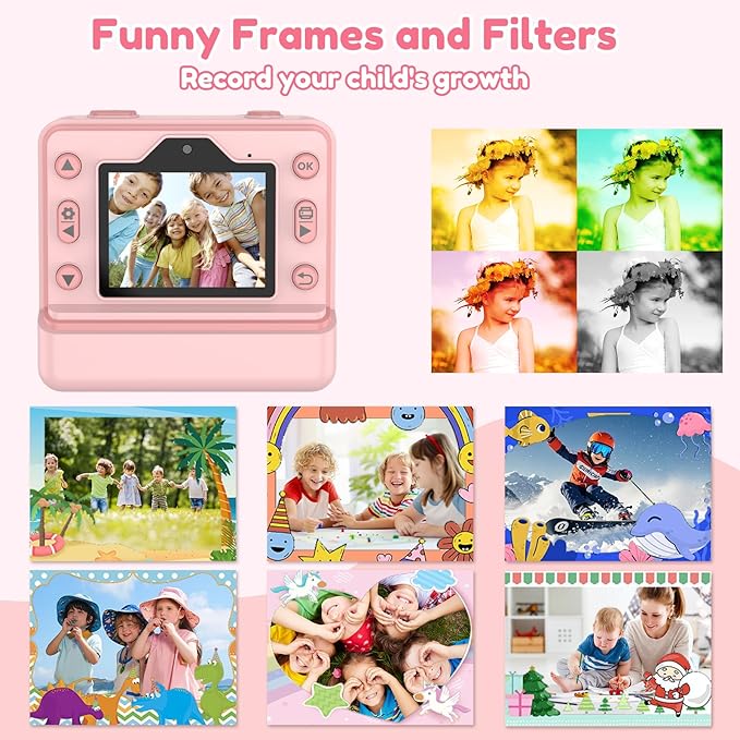 Kids Camera Instant Print, Christmas Birthday Gifts - Image 3