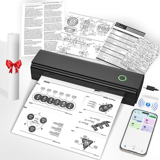Portable Printers Wireless for Travel, Inkless Mobile Printer Work by Unknown