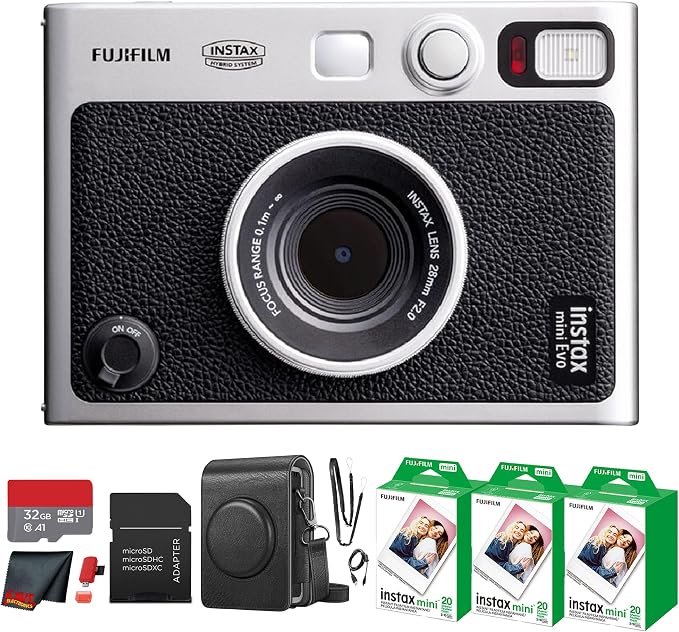 Fujifilm Instax Mini EVO Hybrid Instant Camera Bundle by FUJIFILM