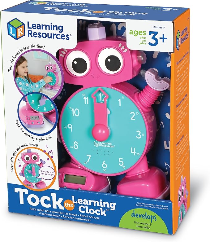 Learning Resources Tock The Learning Clock Pink by LearningResources