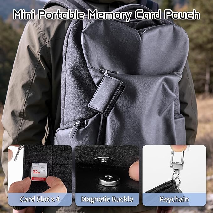 37 Slots Memory Card Case & 37 Transparent Card Cases & 60 Visual Sticky Notes - Image 6
