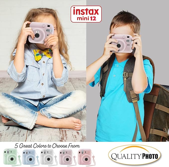 Fujifilm Instax Mini 12 Instant Camera + 60 Photo Prints + Accessories - Image 7