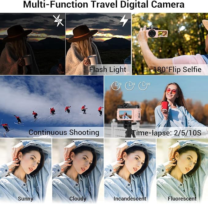4K Digital Camera for Photography, 75MP WiFi Vlogging Camera for YouTube - Image 7