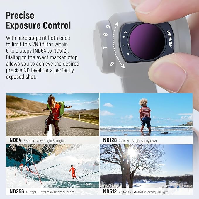 NEEWER Variable ND64-512 Filter Compatible - Image 3