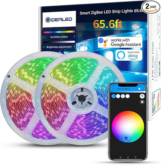 GIDEALED 65.6ft Smart Zigbee LED Strip Lights Kit by GIDEALED