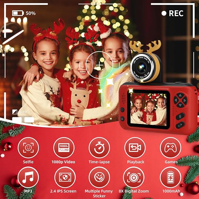 Makolle Kids Camera for Girls, mini Camera for Childrens Age 3-8, Drop Proof - Image 6