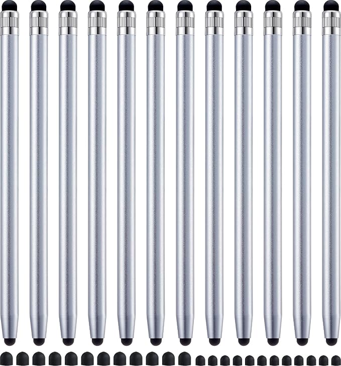LINFANC 12Pcs Silver Stylus Pen by LINFANC