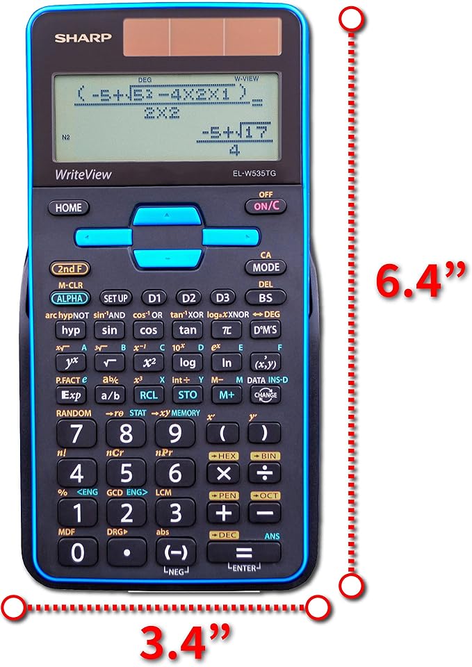 Sharp EL-W535TGBBL Scientific Calculator - Image 3