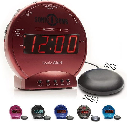 Sonic Alert Sonic Bomb Dual Alarm Clock by SonicAlert