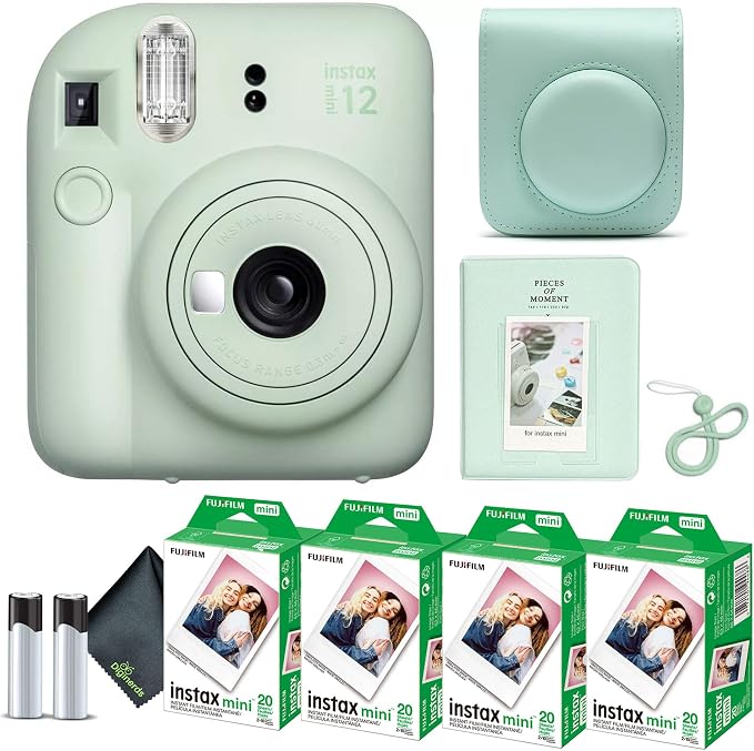 Fujifilm Instax Mini 12 Instant Camera Mint Green Bundle by FUJIFILM
