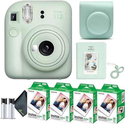Fujifilm Instax Mini 12 Instant Camera Mint Green Bundle by FUJIFILM