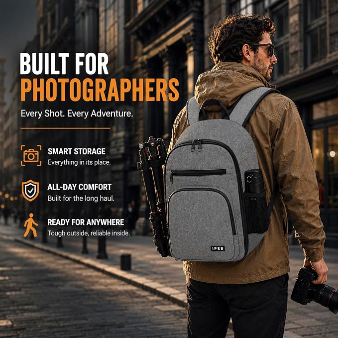 Camera Backpack for Photographers, DSLR Camera Bag - Image 4