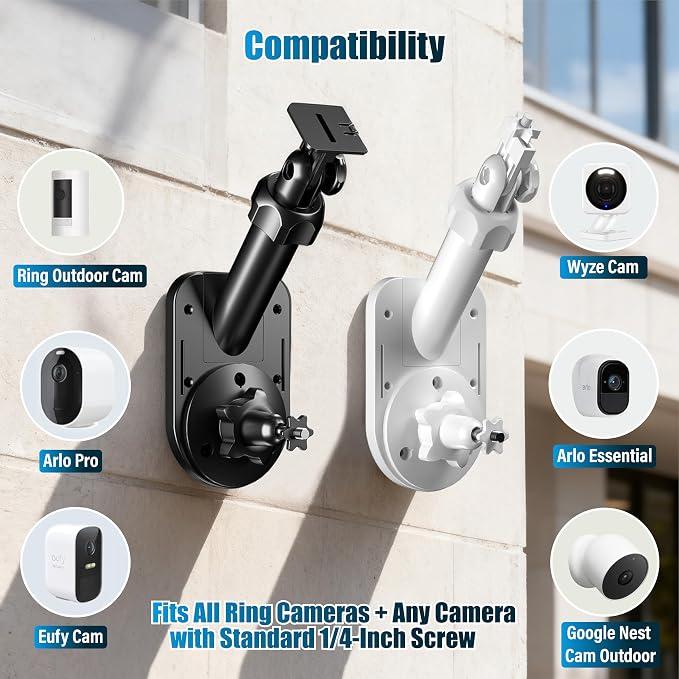 2-in-1 Wall and Pole Mount for Ring Cameras | Compatible - Image 4
