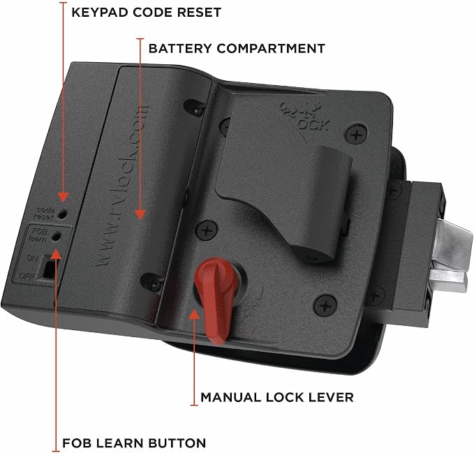 RVLOCK Compact RV Lock Keyless Entry, Secure Replacement - Image 4
