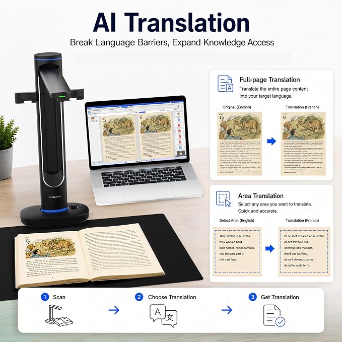 VIISAN S48 Duo Overhead Book Scanner - Image 6