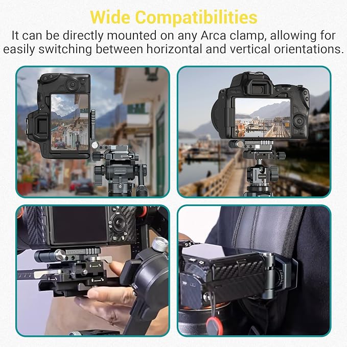 Foldable DSLR Camera L Bracket，Lightweight Camera L Bracket Vertical Horizontal - Image 5