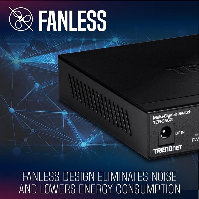 TRENDnet 6-Port Unmanaged Multi-Gig Switch, 4 x 2.5GBASE-T Ports, 2 x 10G SFP+ - Image 4