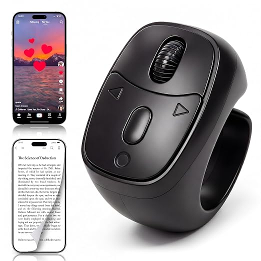 TikTok Scrolling Ring for iphone, Fingertip Wireless Scroller Page Turner for by Unknown