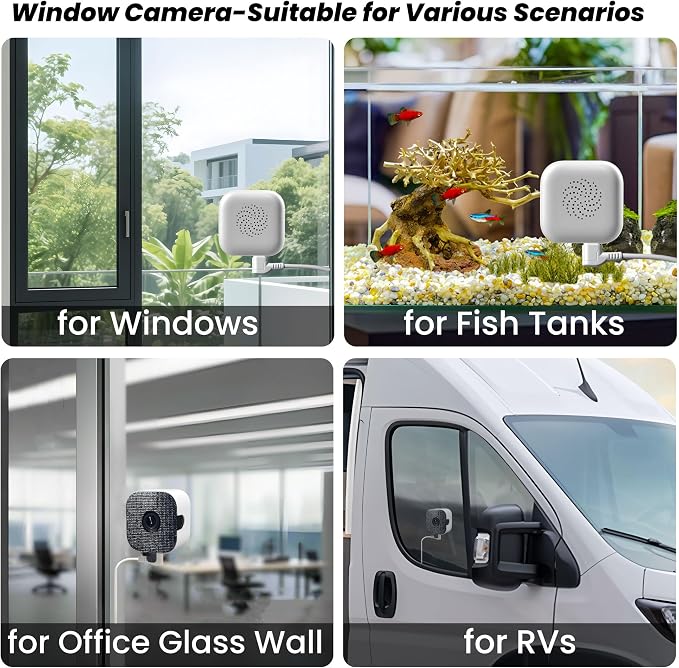 2K Window Camera with 32GB Memory Card, 5GHz & 2.4GHz WiFi Indoor Cameras - Image 6