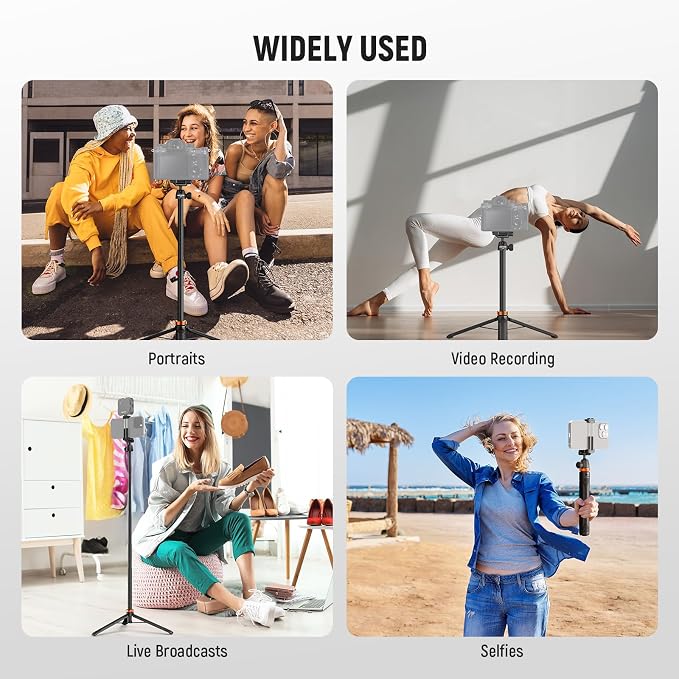 NEEWER Basics 59" Selfie Stick Tripod Compatible - Image 5