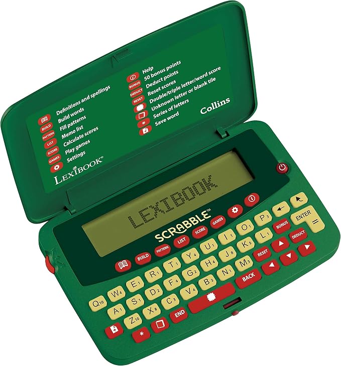 LEXiBOOK Scrabble Dictionary, Build and Pattern Function, 276 000 playable by Lexibook