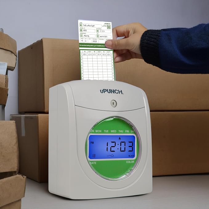 uPunch 300 Time Cards for Green HN3000 AutoAlign Time Clocks - Image 6